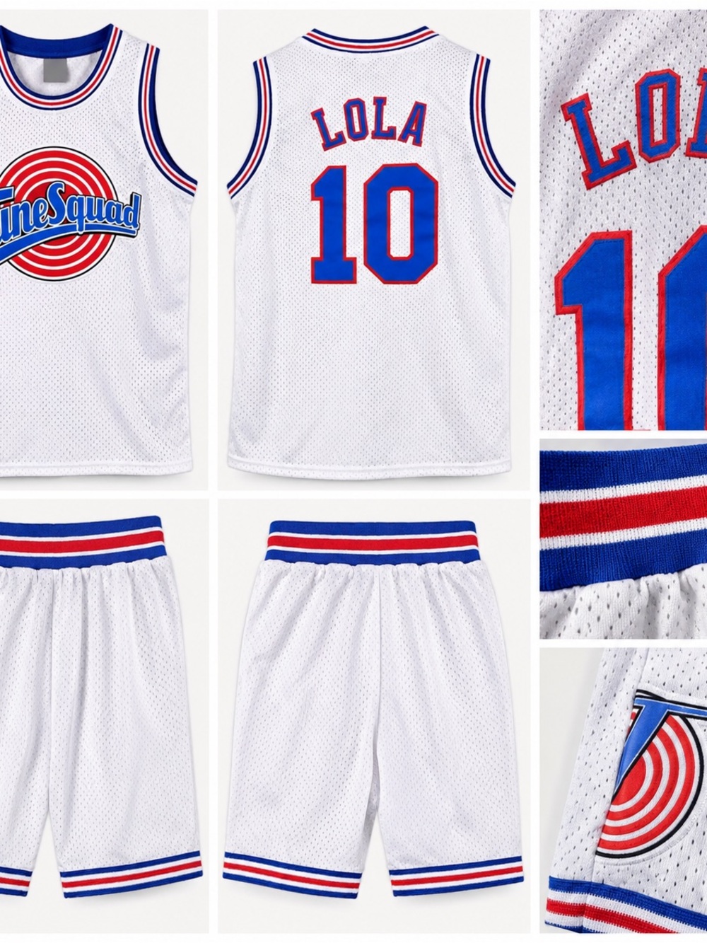 Space Jam Tune Squad Couples Costume Set Bugs & Lola XL/L